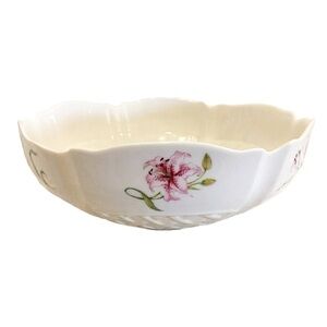 BELLEEK china country trellis centerpiece bowl